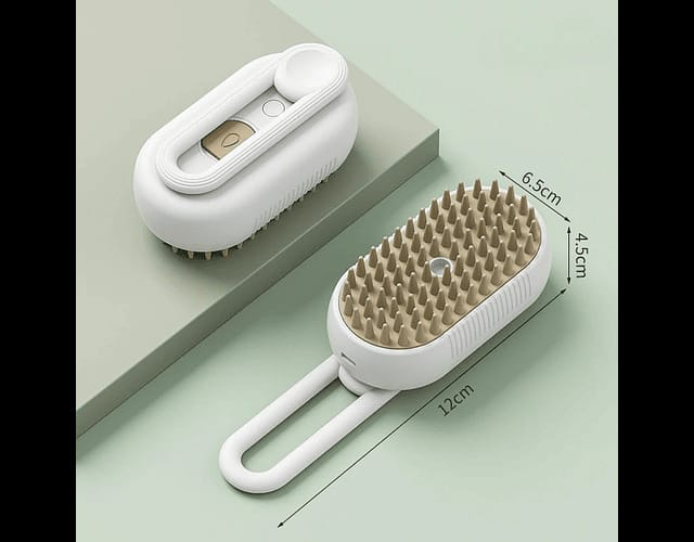✨ Cepillo a Vapor 3 en 1 para Mascotas – Limpieza, Cuidado y Relajación