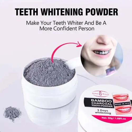 POLVO DENTAL BLANQUEADOR CARBON DE BAMBU