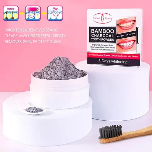 POLVO DENTAL BLANQUEADOR CARBON DE BAMBU